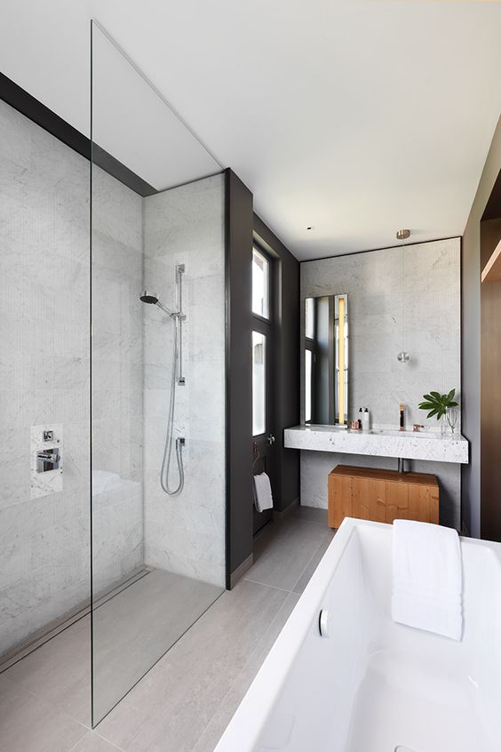 Bathroom Design With Copper Fixtures Marble