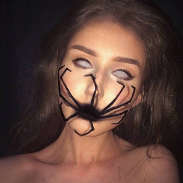 alien spider halloween makeup