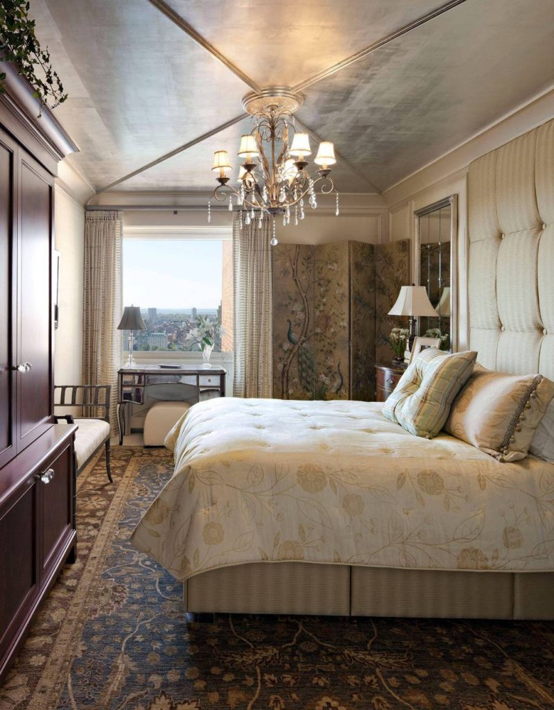 american traditional bedroom with a view of new york central park