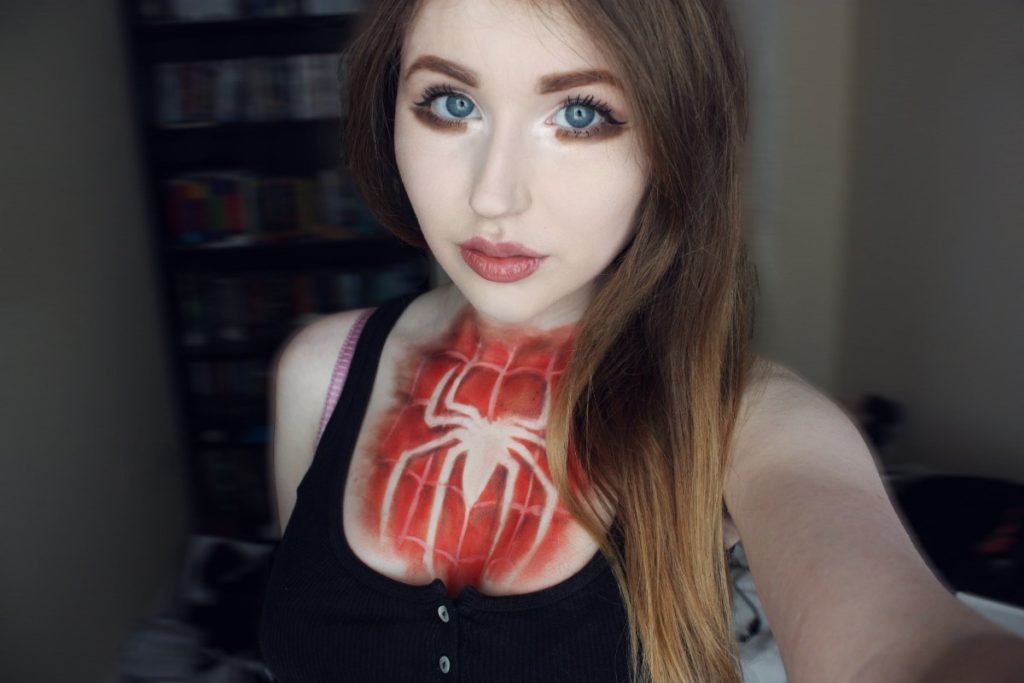 spiderman makeup youtube video