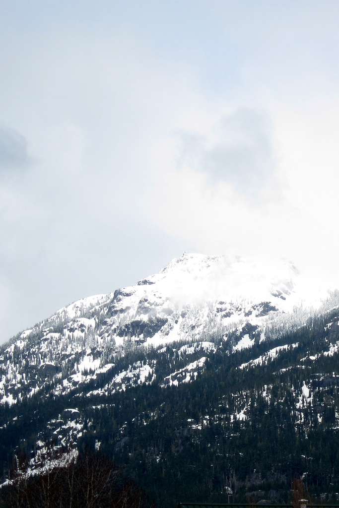 whistler mountain in winter 
