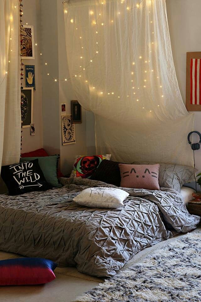 Bohemian Bedroom Canopies And Fairy Lights