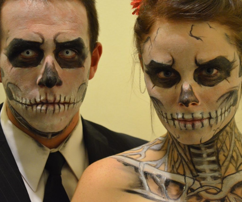 Halloween Skeleton Makeup For Couple