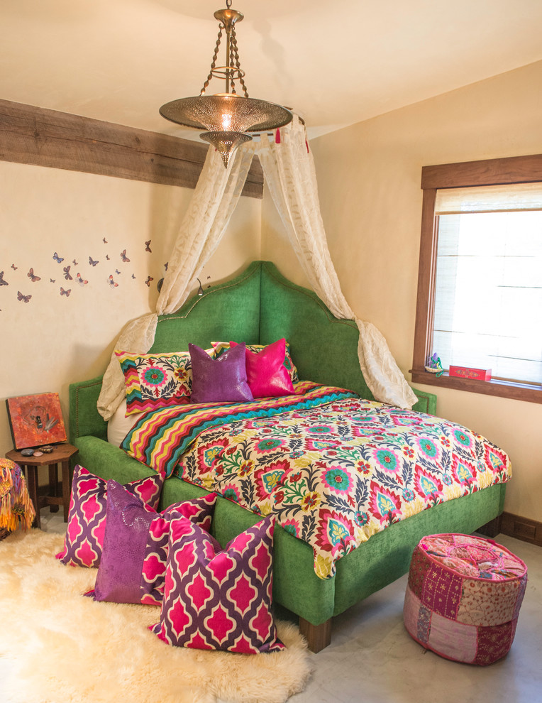 Pictures of Colorful Bohemian Bedroom Interior Design