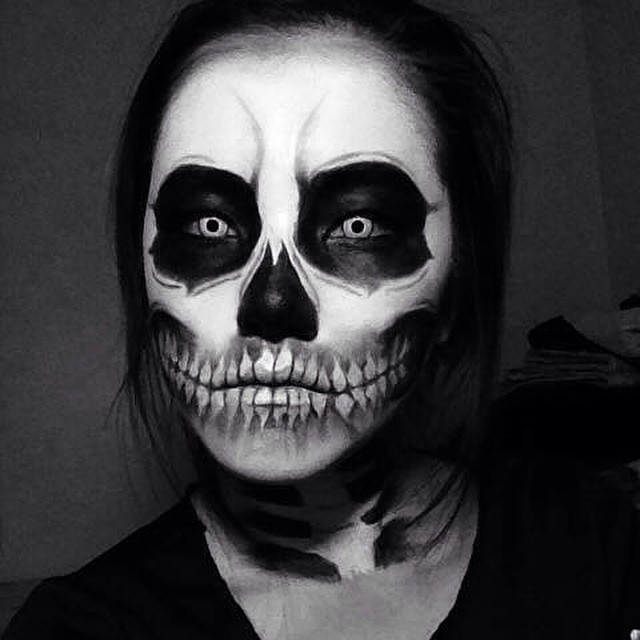 Skeleton Halloween makeup ideas