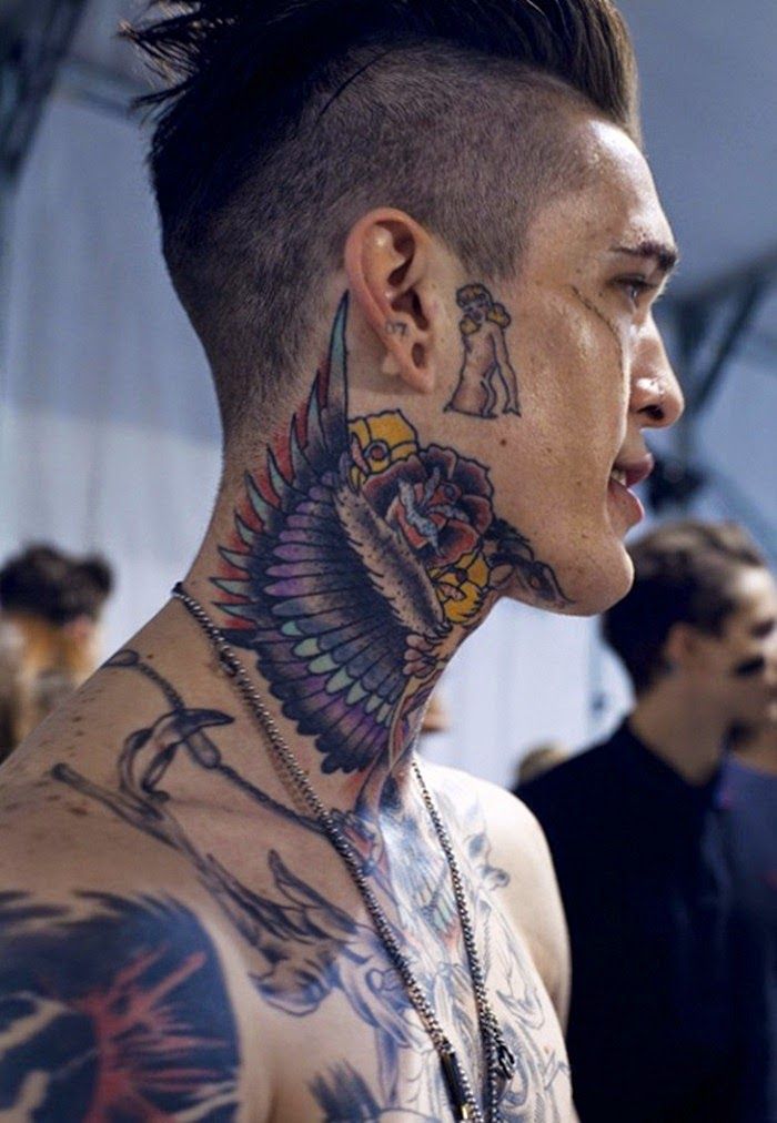 Creative Designs of Neck Tattoos