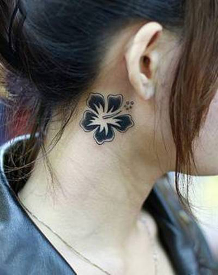 Neck Tattoo Design For Women