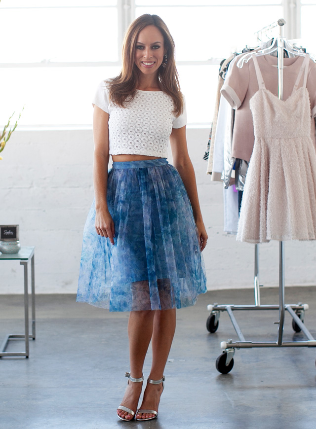Sydne Style full skirt trend spring summer fashion tulle french connection florals