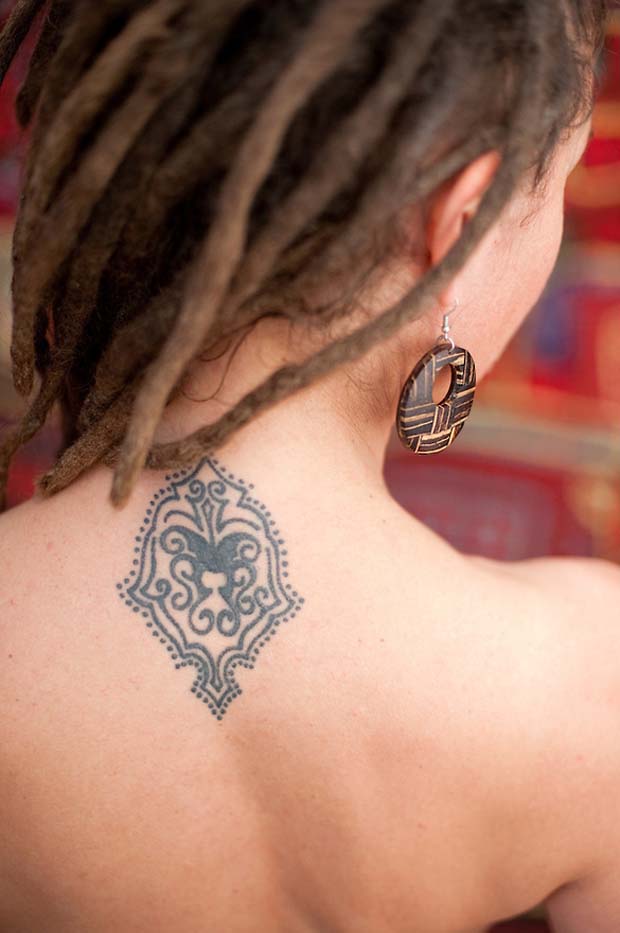 Tattoos For Women on Back of Neck