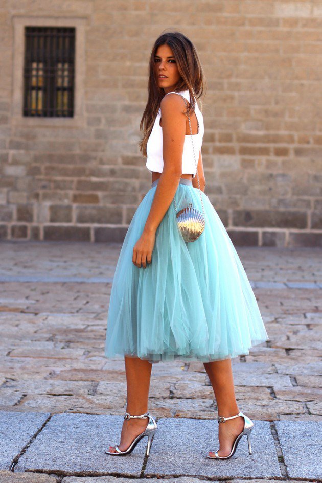 Trendy Taste In Turquoise Tulle Skirt From Coosy