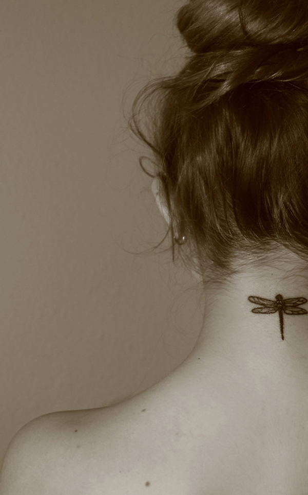 butterfly neck tattoos design