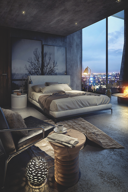 luxury dark interior design bedroom