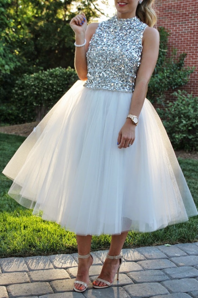 strappy sandals Tulle skirt fashion