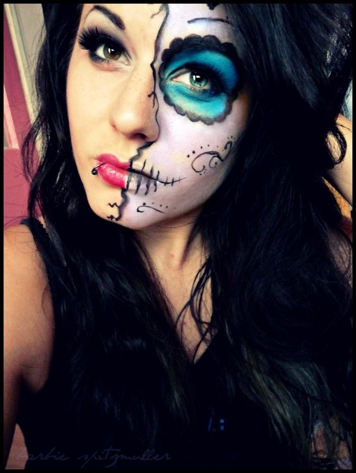 easy day of the dead makeup