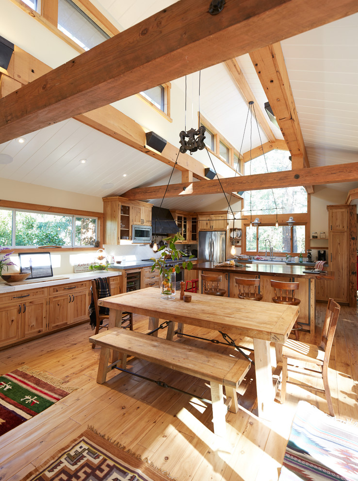 Natural Wood Beams Home Design