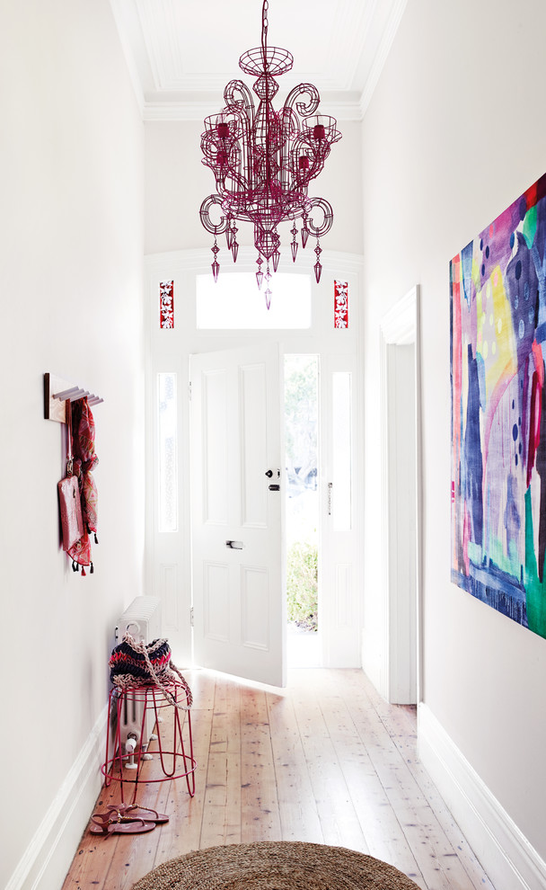 brightness and charm entrance door white paint