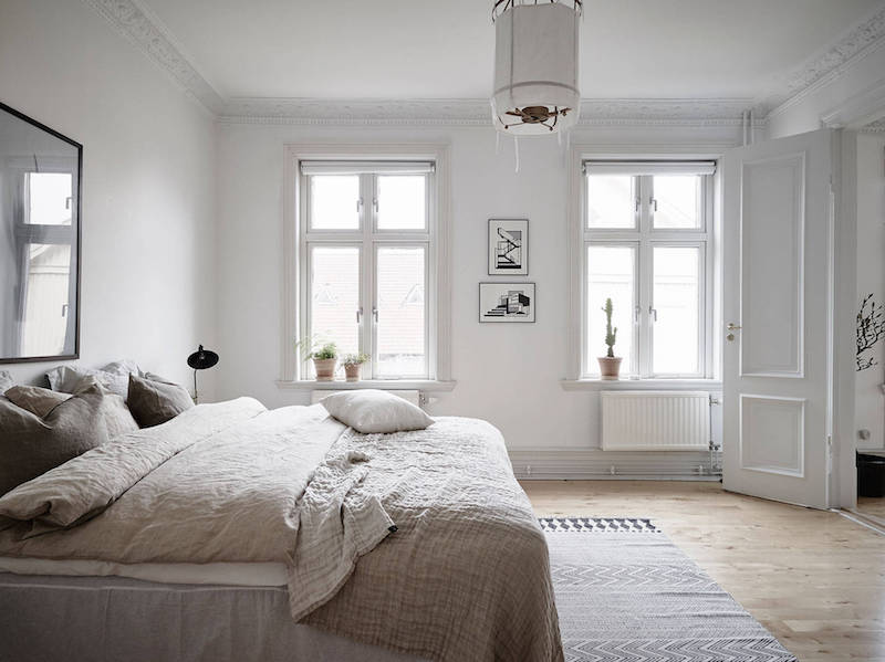 elegant bedroom with authentic details