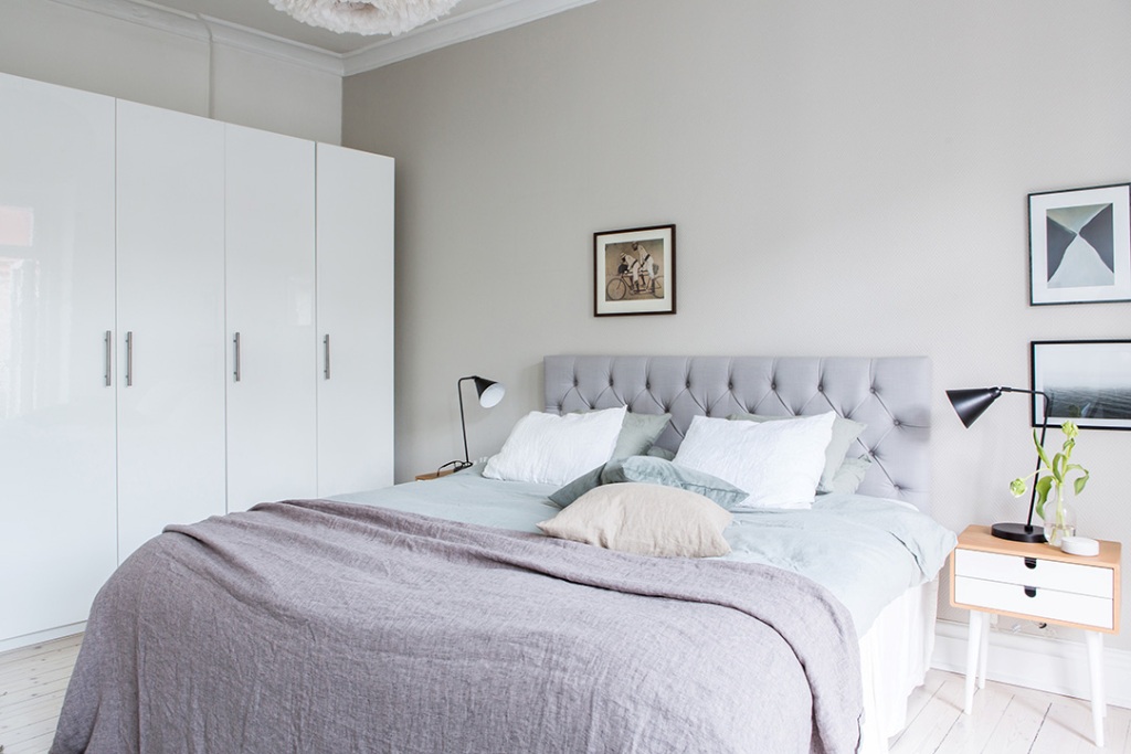 long white cupboard bedroom