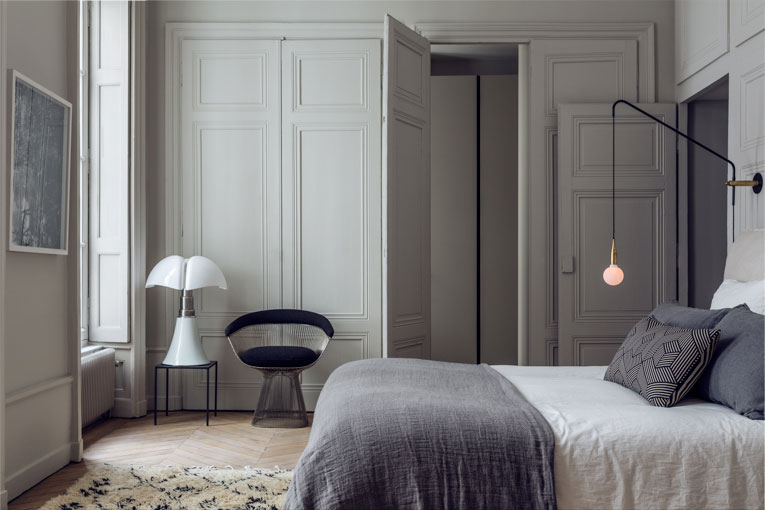 maison hand lyon modern french apartment bedroom