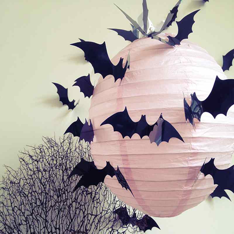 Cartoon Plastic 3D Bats Wall Decor
