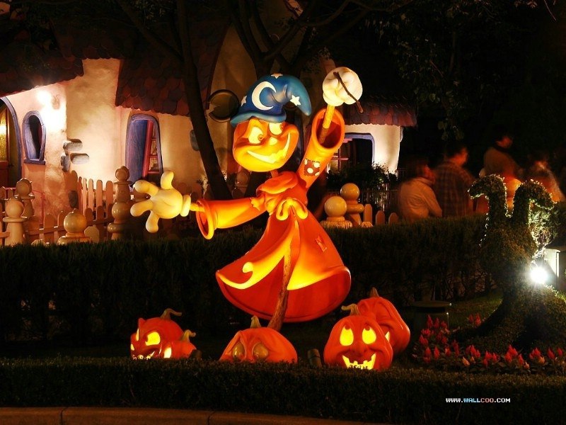 Disney themed Halloween decoration