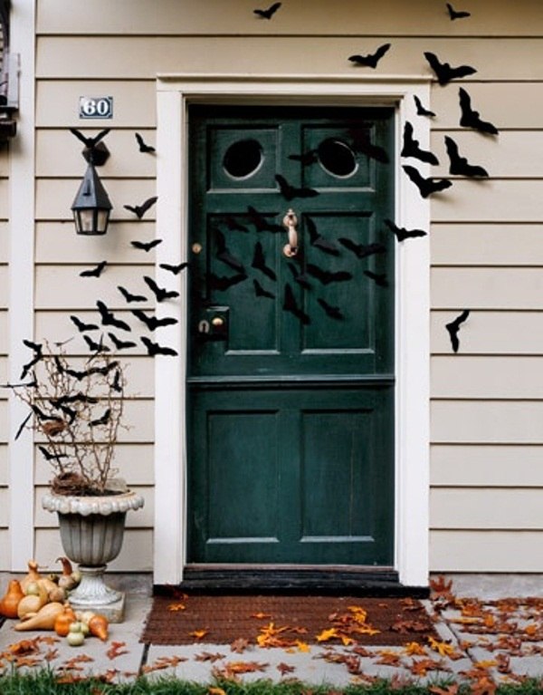 Front Door Halloween Bats Decoration