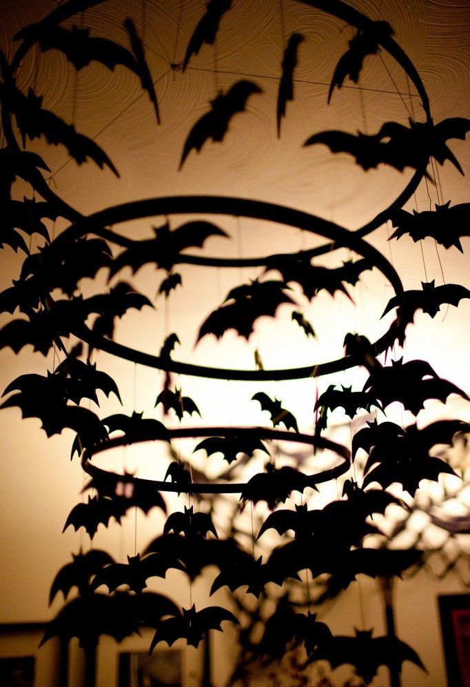 Halloween Bat Chandelier