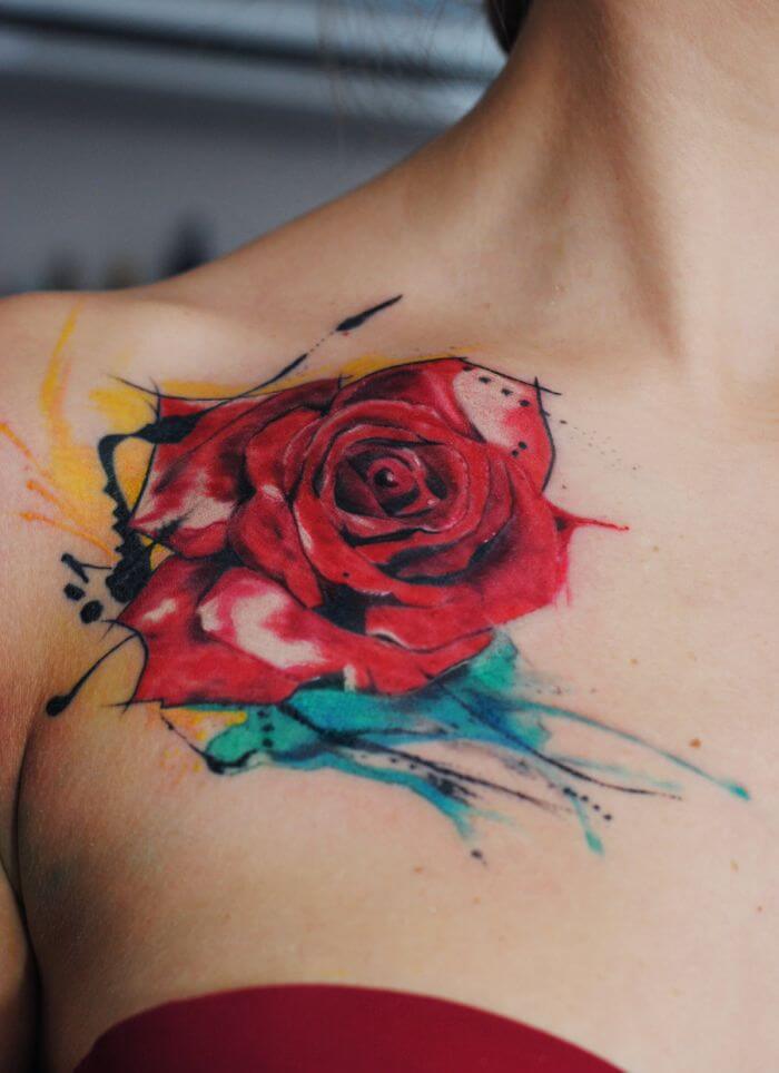 Beautiful Rose Tattoo Designs