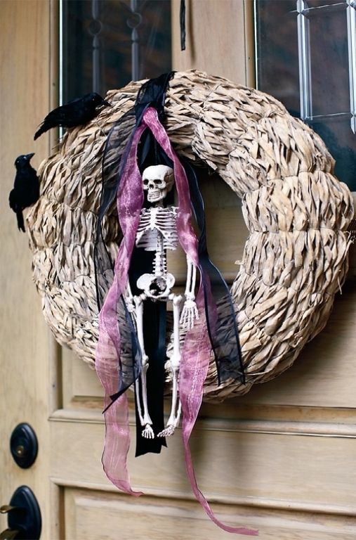 Death Funny Wreath Halloween Decor