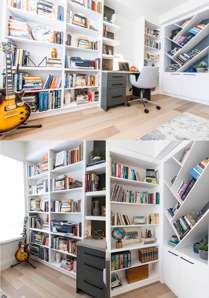 Design Home Office With Library