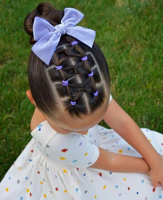 Elastic Style Hot Braid With Bow