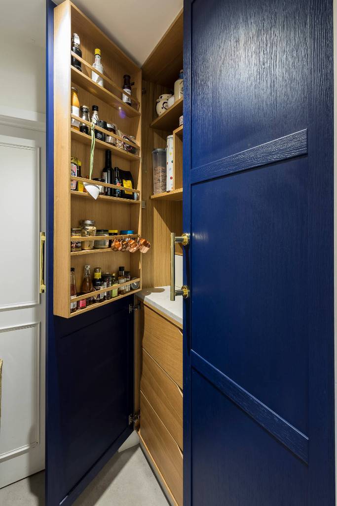 Enormous Bespoke Pantry Blue Door