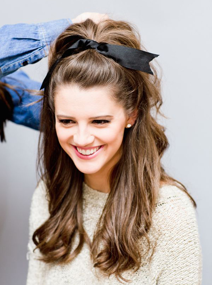High Ponytail With Bow