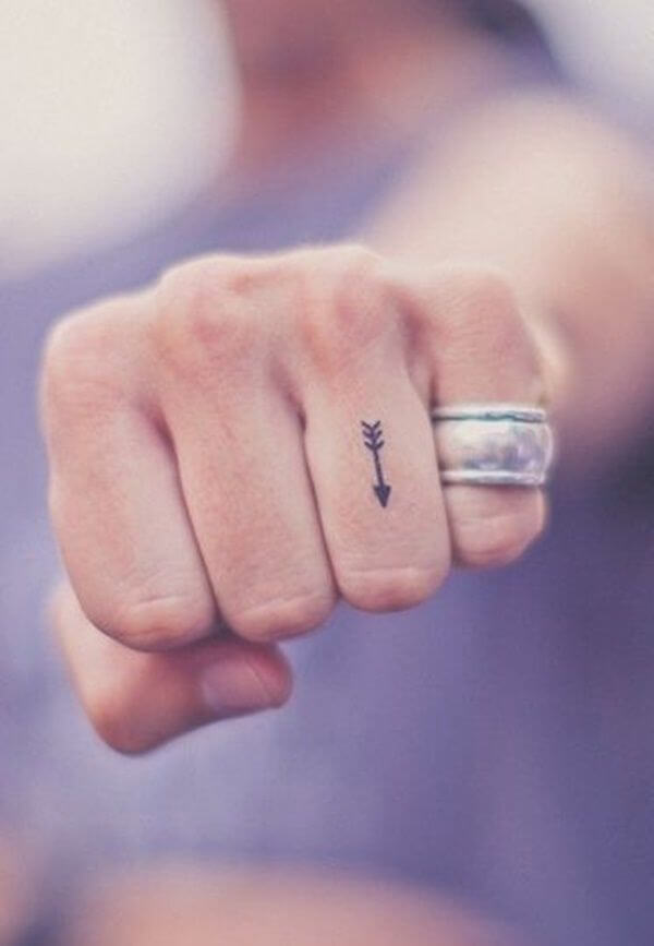 Small Tattoo On Finger