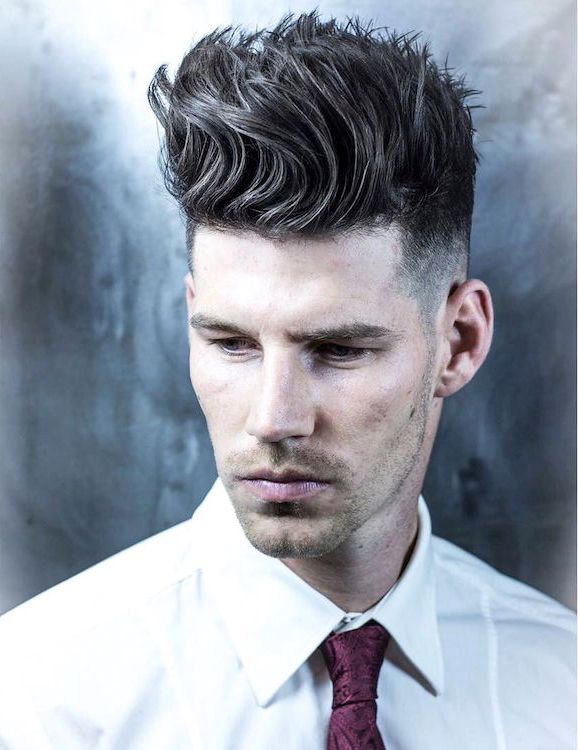 Tall Textured Quiff With Zero Fade on The Sides