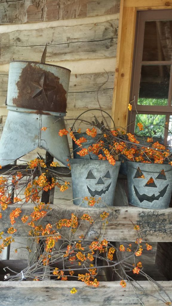 Vintage Pot Halloween Decor