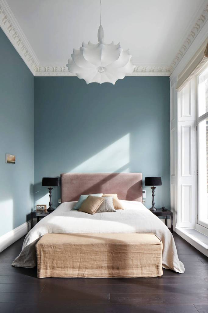Peaceful Neutral Blue Bedroom
