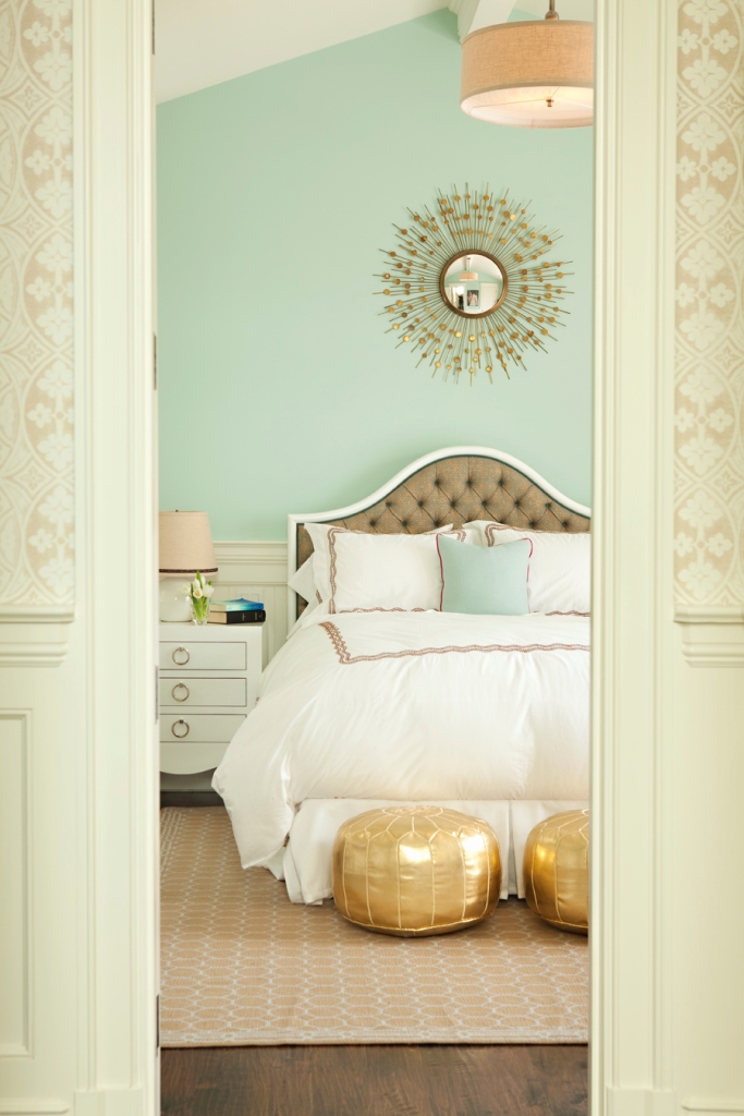Turquoise and Gold Room