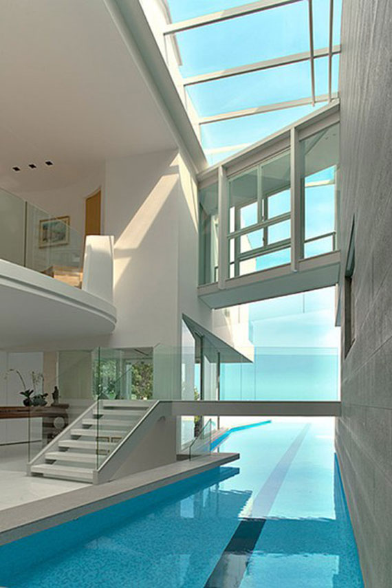 Contemporary Modern Indoor Pool Idea