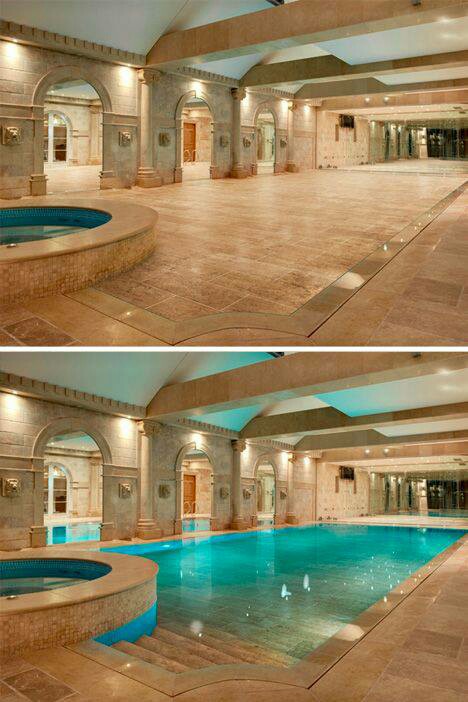 Hidden Indoor Swimming Pool Design