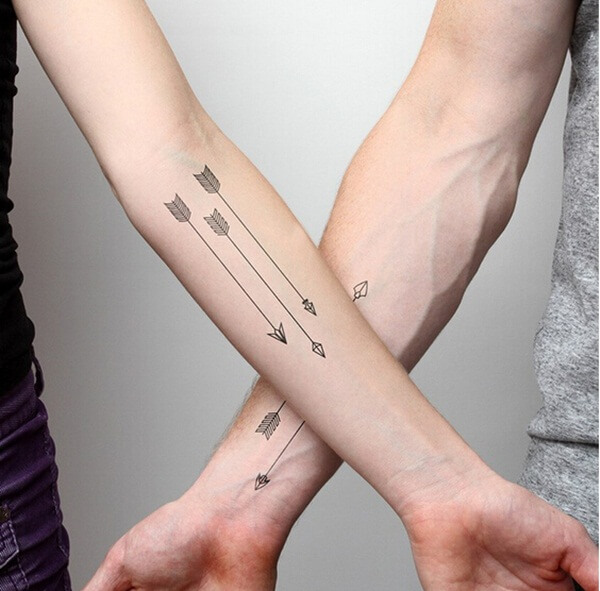 Arrowheads Couple Tattoo