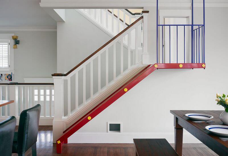 Colonial Bungalow Staircase Slide Combo