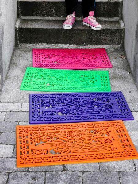 Colourful Color Combinations Door Mat