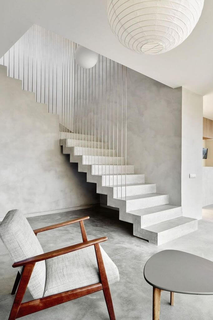 Concrete Stair Design Models For Minimalist Home