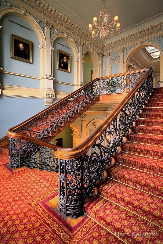 Fancy Victoria Staircase With Railing