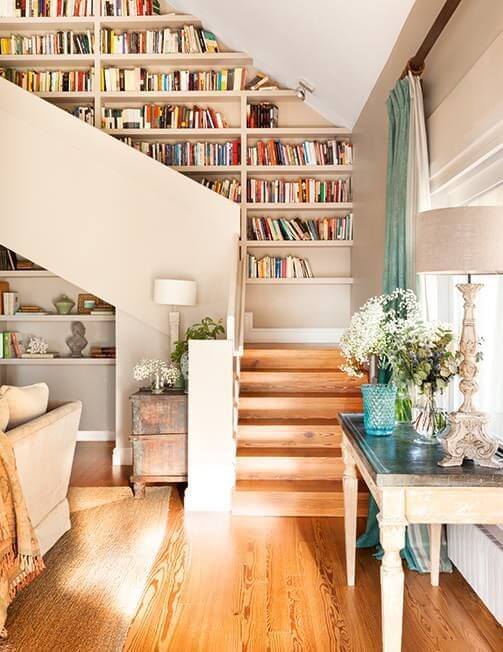 Innovative Way Stunning Staircase Bookshelves