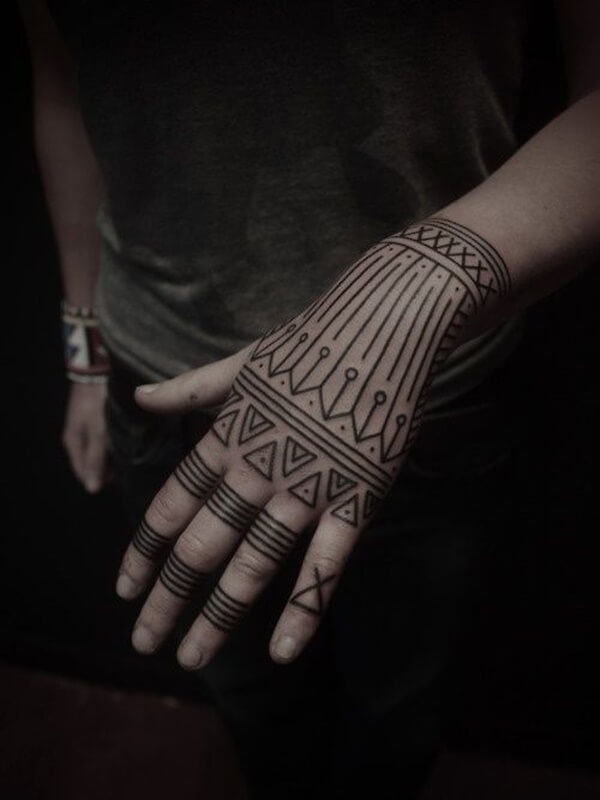 Mandala Elements Incorporated into Hand Piece