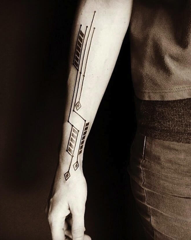 Minimal Arrow Forearm Tattoo