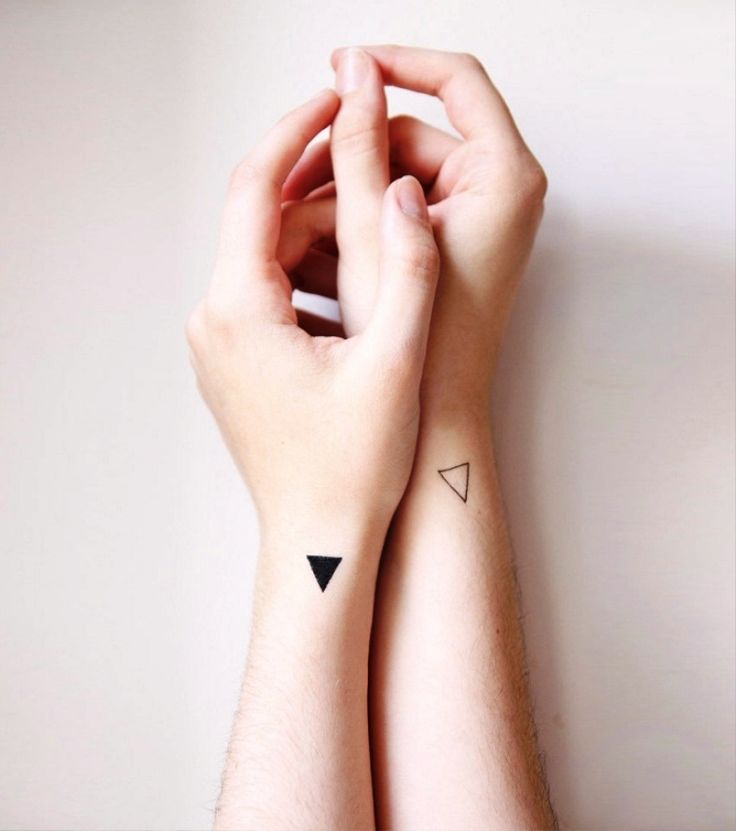 Triangle Couple Tattoos