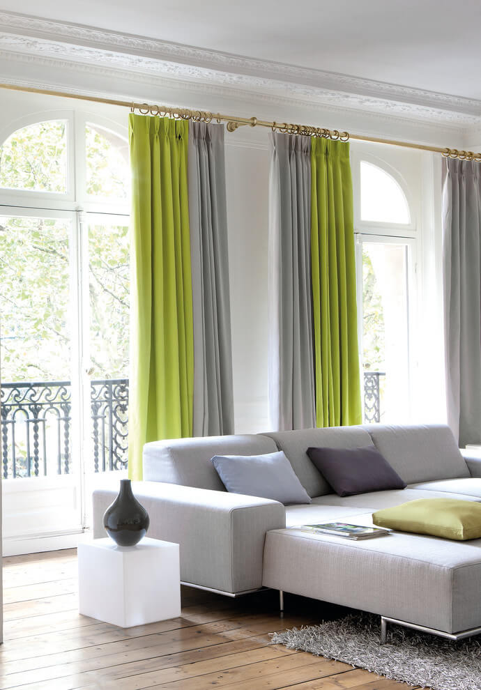 Lime Green Curtains Livingroom